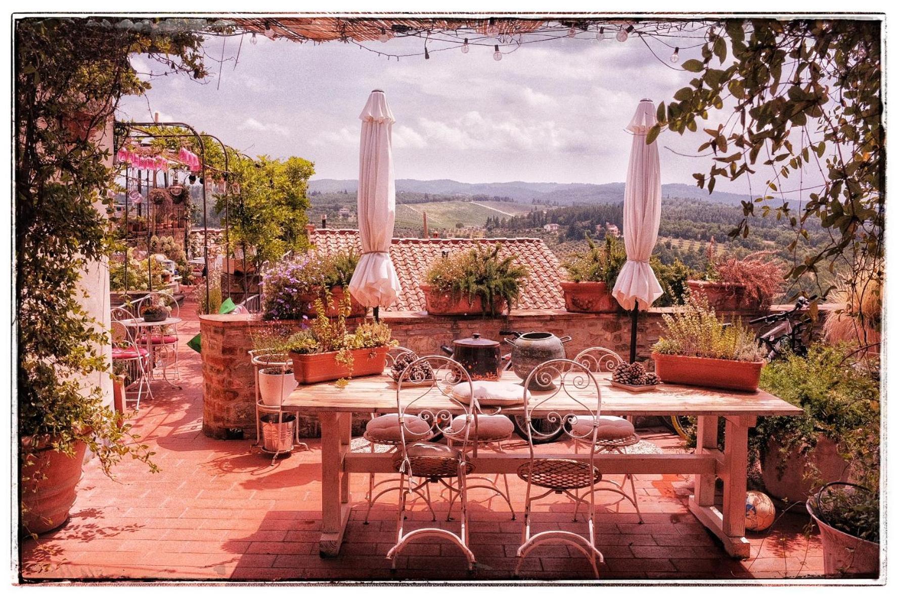 Le Terrazze Del Chianti B&B Residenza D'Epoca E Di Charme San Donato in Poggio Buitenkant foto