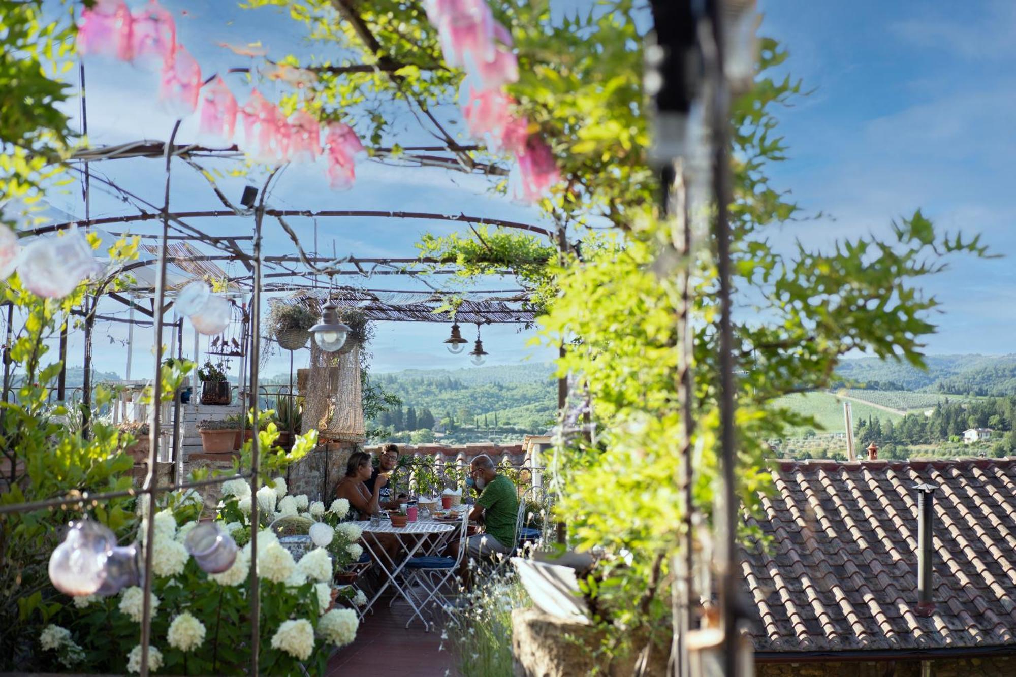 Le Terrazze Del Chianti B&B Residenza D'Epoca E Di Charme San Donato in Poggio Buitenkant foto